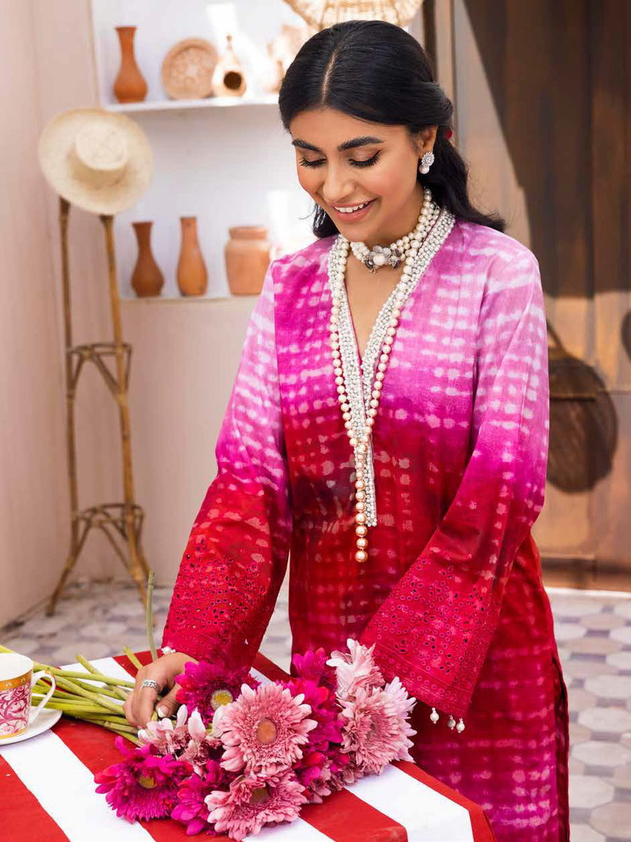 NUREH Ballerina Unstitched Chickenkari Lawn 2Pc Suit NU2-48