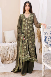 Motifz Embroidered Bemberg Chiffon Unstitched 3Pc Suit 3904-SAPPHIRE