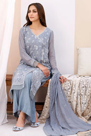 Motifz Embroidered Bemberg Chiffon Unstitched 3Pc Suit 3905-KAIE