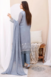 Motifz Embroidered Bemberg Chiffon Unstitched 3Pc Suit 3905-KAIE