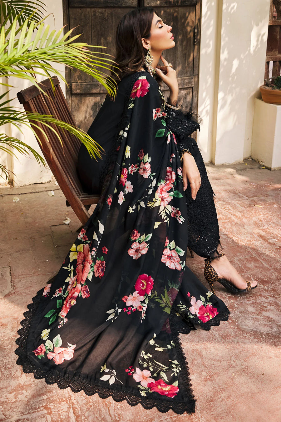 Motifz Schiffli Embroidered Lawn Unstitched 3Pc Suit 3984-MIRAN