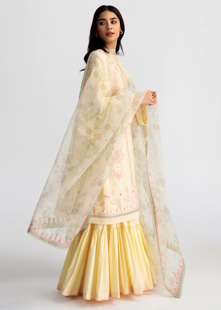 Coco by Zara Shahjahan Embroidered Lawn Unstitched 3 Piece Suit D-03A