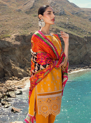 Zainab Chottani Embroidered Chikankari Lawn Unstitched 3Pc Suit ZC-03A