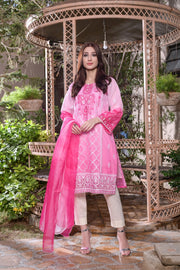 MAK Fashion Ready to Wear 3 Pc Embroidered Organza EFO-10010