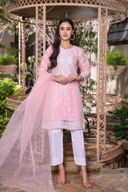 MAK Fashion Ready to Wear 3 Pc Embroidered Organza EFO-10012
