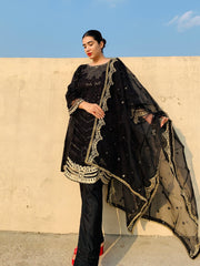 MAK Fashion Ready to Wear 3 Pc Embroidered Organza EFO-10013