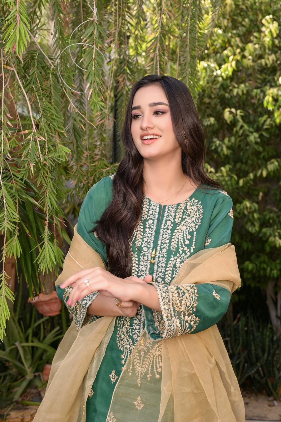 MAK Fashion Ready to Wear 3 Pc Embroidered Organza EFO-1001