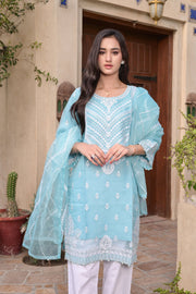 MAK Fashion Ready to Wear 3 Pc Embroidered Organza EFO-1004