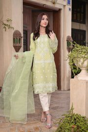 MAK Fashion Ready to Wear 3 Pc Embroidered Organza EFO-1006