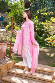 MAK Fashion 3Pc Unstitched Embroidered Organza KUW-10057