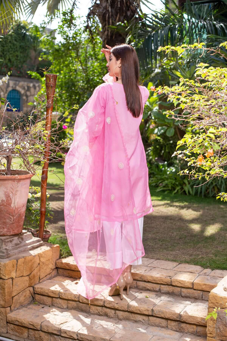 MAK Fashion 3Pc Unstitched Embroidered Organza KUW-10057