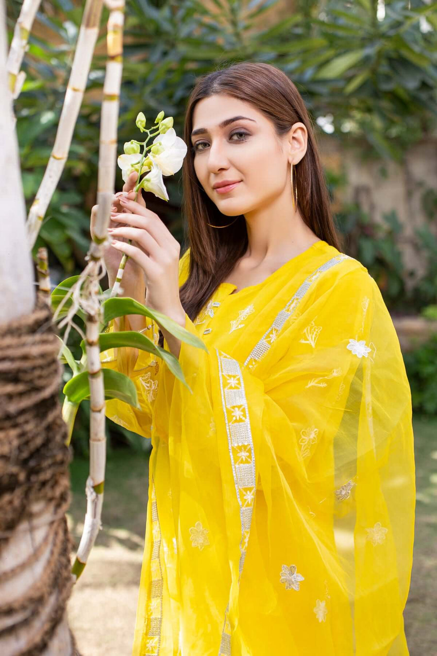 MAK Fashion 3Pc Unstitched Embroidered Organza KUW-10058
