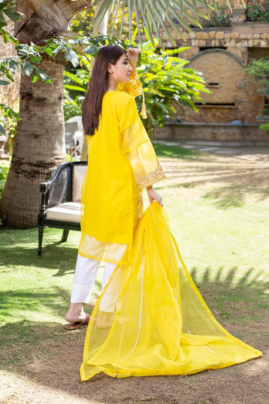 MAK Fashion 3Pc Unstitched Embroidered Organza KUW-10061