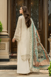 Suveez Pariza Embroidered Lawn 3 Piece Suit - CP-02 PEARL