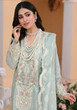 ELAF Premium Luxury Pret Embroidered Lawn 3Pc Suit ELP-01A Frosty