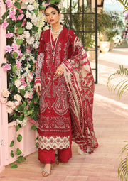 KAHF Premium Embroidered Luxury Lawn Unstitched 3Pc Suit KLC-09A