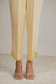 Nuriyaa Cambric Pret Trousers - BOW PANTS - FaisalFabrics.pk