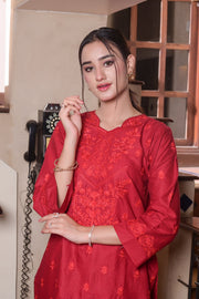 MAK Fashion Ready to Wear 2 Pc Embroidered Cotton KUW-10077