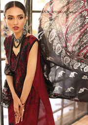 KAHF Premium Embroidered Luxury Lawn Unstitched 3Pc Suit KLC-06