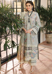 KAHF Premium Embroidered Luxury Lawn Unstitched 3Pc Suit KLC-02A