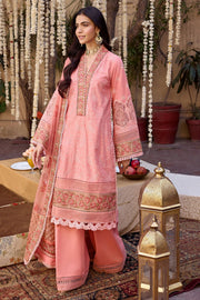 Motifz Nayaab Premium Embroidered Lawn Unstitched 3Pc Suit 4041-ZAIB