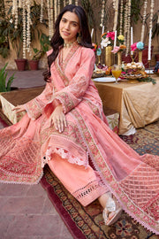 Motifz Nayaab Premium Embroidered Lawn Unstitched 3Pc Suit 4041-ZAIB