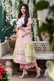 Motifz Nayaab Premium Embroidered Lawn Unstitched 3Pc Suit 4045-ZILLE