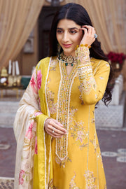 Motifz Nayaab Premium Embroidered Lawn Unstitched 3Pc Suit 4046-AVA