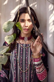 Motifz Nayaab Premium Embroidered Lawn Unstitched 3Pc Suit 4048-FLEUR