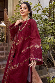 Motifz Nayaab Premium Embroidered Lawn Unstitched 3Pc Suit 4052-FAYA