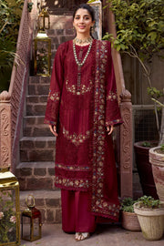 Motifz Nayaab Premium Embroidered Lawn Unstitched 3Pc Suit 4052-FAYA