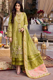 Motifz Nayaab Premium Embroidered Lawn Unstitched 3Pc Suit 4053-ELISE