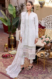Motifz Nayaab Premium Embroidered Lawn Unstitched 3Pc Suit 4055-VANYA
