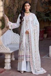 Motifz Nayaab Premium Embroidered Lawn Unstitched 3Pc Suit 4056-ZOOHA