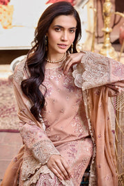Motifz Nayaab Premium Embroidered Lawn Unstitched 3Pc Suit 4057-ESMEE