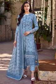 Motifz Nayaab Premium Embroidered Lawn Unstitched 3Pc Suit 4059-ZAREEN
