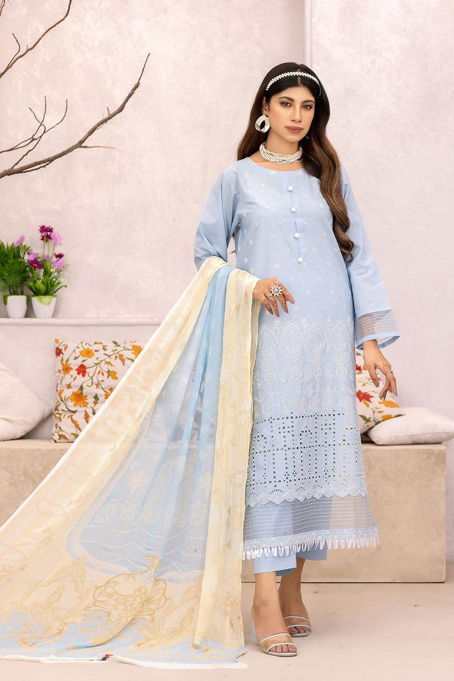 Safwa Rosella Embroidered Lawn Unstitched 3 Piece Suit RSC-20