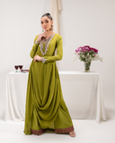 Maria Osama Khan Tiffany Vol-01 Luxury Pret 2Pc Suit - Peridot