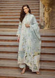 Elaf Premium Print Chikankari Lawn Unstitched 3Pc Suit ECT-05A WATERLILLY