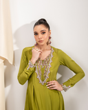 Maria Osama Khan Tiffany Vol-01 Luxury Pret 2Pc Suit - Peridot