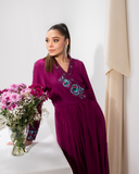 Maria Osama Khan Tiffany Vol-01 Luxury Pret 2Pc Suit - Amethyst