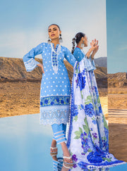 Zainab Chottani Embroidered Chikankari Lawn Unstitched 3Pc Suit ZC-04A