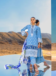 Zainab Chottani Embroidered Chikankari Lawn Unstitched 3Pc Suit ZC-04A