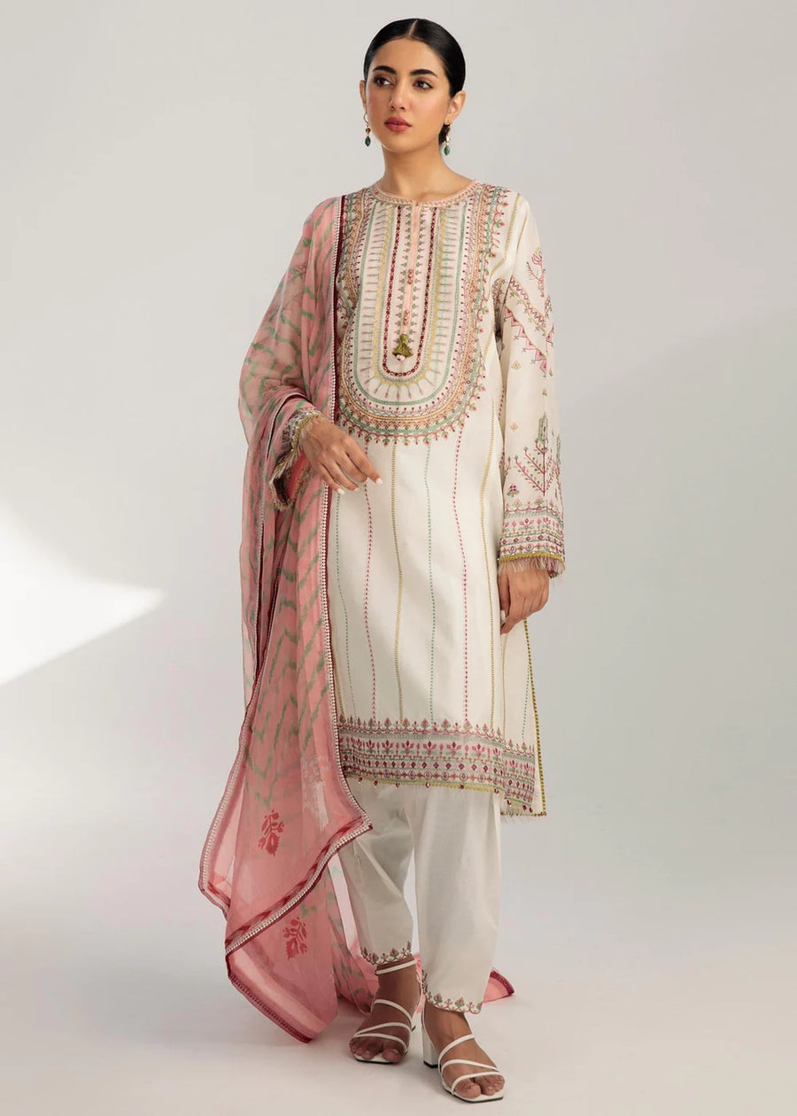 Coco by Zara Shahjahan Embroidered Lawn Unstitched 3 Piece Suit D-04B