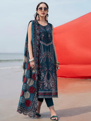 NUREH Tere Sang Unstitched Embroidered Swiss Lawn 3Pc Suit NSL-02