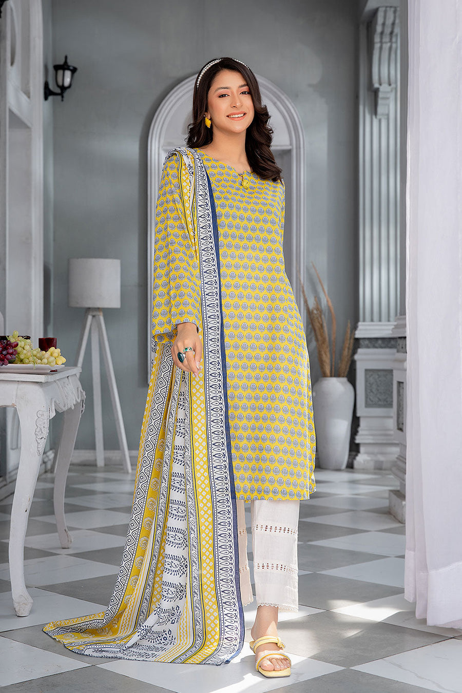Safwa Mulberry Digital Printed Lawn Unstitched 2 Piece Suit MLS-01