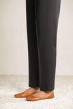 Nuriyaa Cambric Pret Trousers - BLACK STRAIGHT PANTS - FaisalFabrics.pk