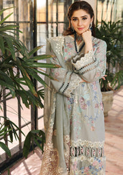 KAHF Premium Embroidered Luxury Lawn Unstitched 3Pc Suit KLC-02A