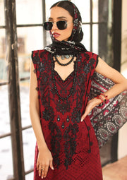 KAHF Premium Embroidered Luxury Lawn Unstitched 3Pc Suit KLC-06