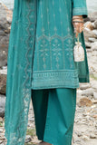 Safwa Clara Premium Embroidered Cotton Lawn Unstitched 3Pc Suit CAA-09